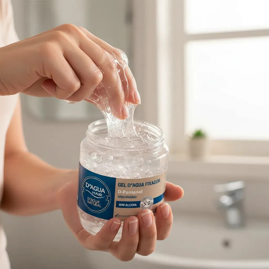 D'Agua Natural Gel Fixador de Penteados para Cabelos 200g Uso Diário — miniatura 6
