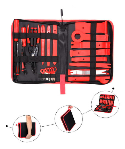 Kit Herramientas Desmontaje Audio Tableros Auto 19 Pzs