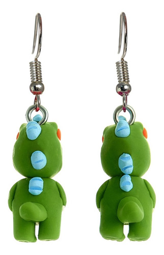 Aretes De Dinosaurio Verde