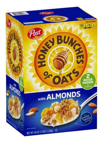 Post Cereal Honey Bunches Of Oats Whit Almonds 1.36 Kg