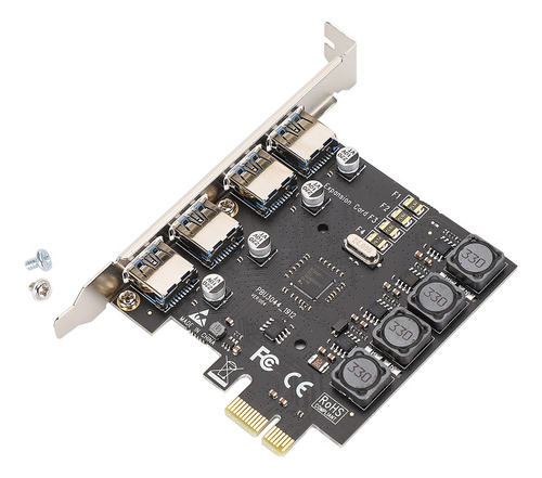 Adaptador De Placa De Expansão Pci-e De 4 Portas Para Usb 3.