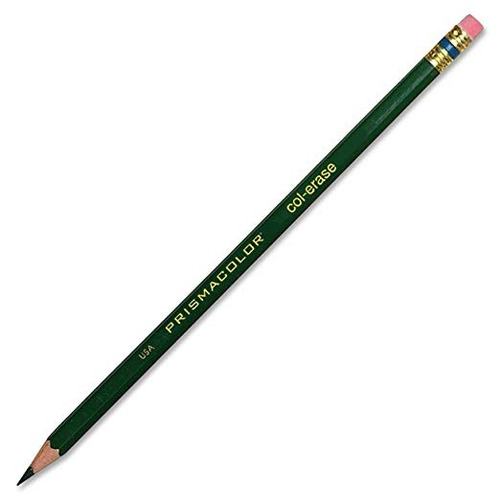 Prismacolor Col-erase Borrable Lápiz De Colores, Verde, 12 C