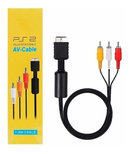 Cable Av Rca Ps1 Ps2 Ps3 Audio Y Video Play