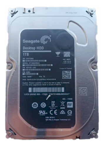 Disco Duro Interno Seagate Desktop 1tb 3,5 St1000dm003 