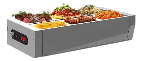 Buffet De Mesa Self Service 6 Cubas Frias Salada Gelo-x Saro 127V