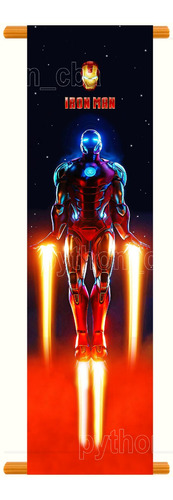 Cuadro Banner Iron Man - Listo Para Colgar