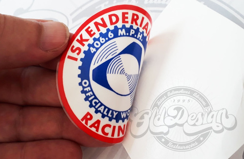Adesivo Iskenderian Racing Cams Estampado Interno 6cm 