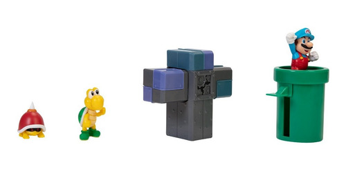 Imagem 1 de 4 de Boneco Super Mario Nintendo Underground Diorama Set Jakks