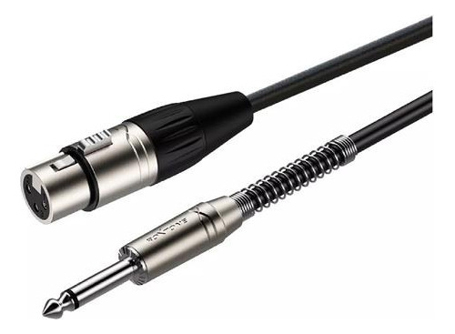 Cable Xlr Canon Hembra A Plug 1/4 10m Roxtone