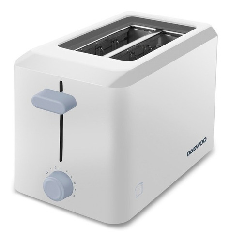Imagen 2 de 2 de Tostadora Daewoo Blanca- Ranuras Anchas! Modelo To8116c