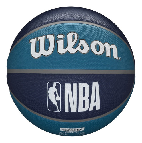 Pelota De Basketball Wilson Ncaa Mvp No.7 De Goma Color Azul Marino