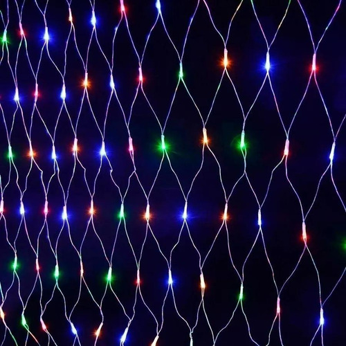 Malla 200 Luces Led Decoración Navidad Alumbrado 1.6 X1.8 Mt