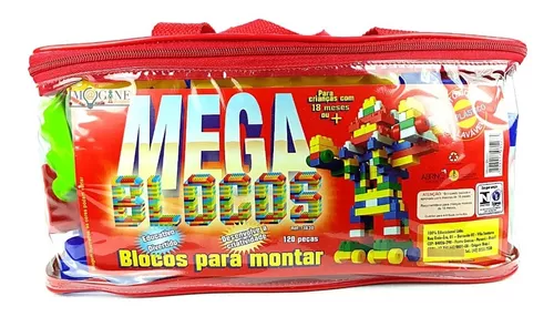 Brinquedo Educativo Mega Blocos de Montar 120 Peças - Pirlimpimpim  Brinquedos