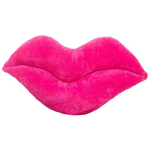 Almohadas Levinis Con Forma De Labios Rosa Intenso Para Niña