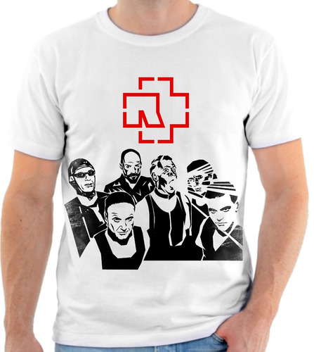 D1 Camiseta Camisa Personalizada Rammstein Banda Rock ...