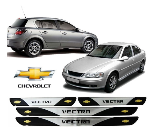 Super Soleira De Porta Resinada Chevrolet Vectra Todos -4pçs