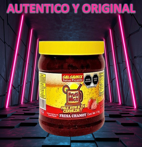 Salsa Para Micheladas Frutimich Sabor Fresa Chamoy 1l