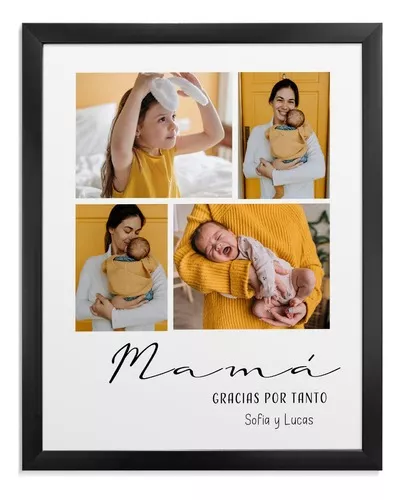 Cuadro Personalizado Dia De Las Madres Con Tus Fotos