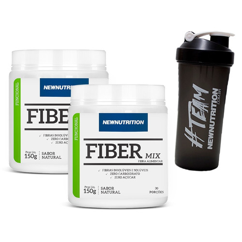 Fiber Mix Fibra Alimentar - 2x 150 Gramas - Newnutrition