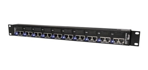 Patch Panel Poe 10 Portas Fast Ethernet-volt