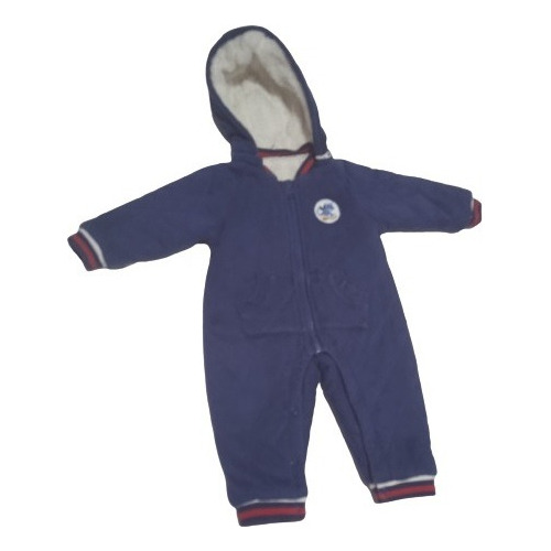 Enterito Pijama Polar Con Chiporro Bebe 12 Meses 