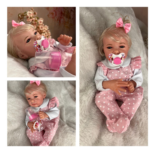 Boneca Reborn Menina Corpo De Pano Muito Macio Com Enxoval