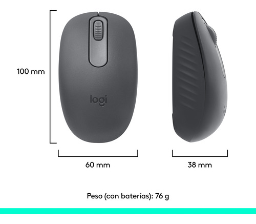 Mouse Inalámbrico Bluetooth Logitech M196 Grafito