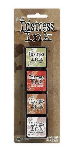 Distress Mini Pad Kit #11 / Set De 4 Mini Cojines De Tinta P