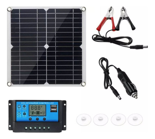 Kit De Panel Solar Monocristalino Controlador 100a 100w