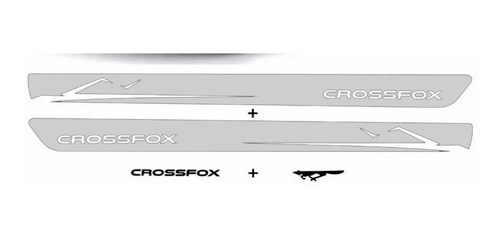 Faixa Lateral Vw Crossfox Fox Adesivo 2010 2011 2012 Kit 