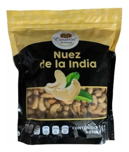 Nuez De La India Tostada Con Sal De Mar De 1kg - Cimarrón