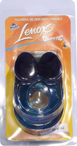 Taloneras Gel Par Espolón Calcáneo Con Inserts Lenox Cuot As Color Azul Talle De La Talonera L