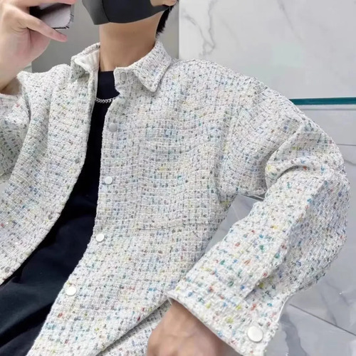 Camisa Casual De Pana Con Capucha Y Forro De Piel De Conejo