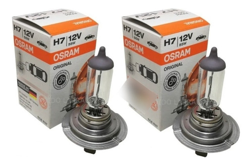 Kit 2 Lamparas H7 Osram 12v 55w Renault Koleos Duster Logan