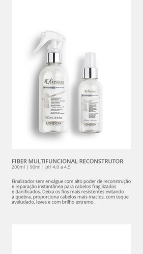Máscara 200g + Multifuncional 200ml Fiber 3d Fusion London