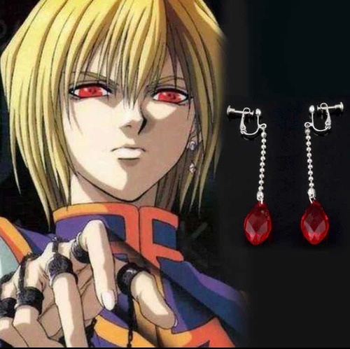 Hunter X Hunter Pendiente Kurapika Pendientes Aros Cosplay