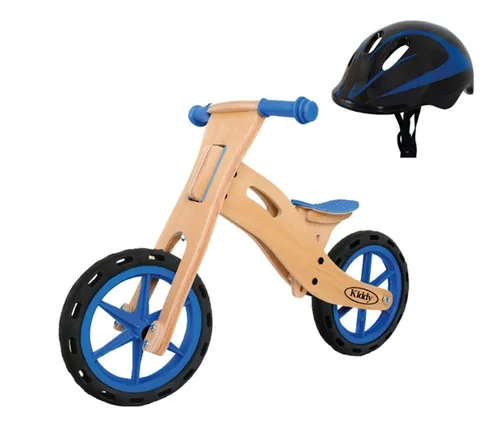 Bicicleta Camicleta Madera Kiddy Infantil Con Casco