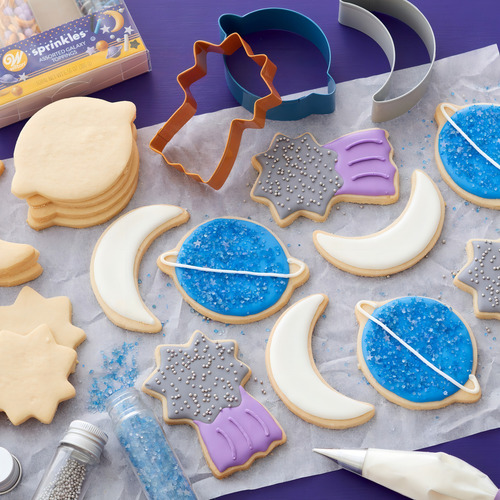Set Cortadores Galleta Espacial Estrella Planeta Luna Wilton