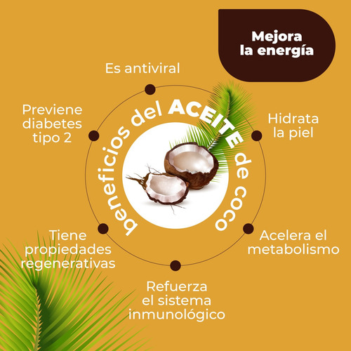Aceite De Coco Órganico Extravirgen 2 X 400ml Di Capona