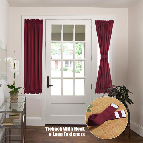 Cortina Para Puertas Corredizas De Cocina, 25 Pulgadas, Barr