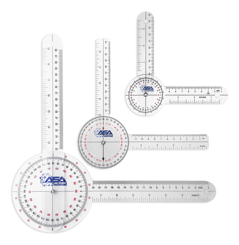 Asa Techmed Juego De 3 Gonometros, 12, 8, 6 Pulgadas, Goniom