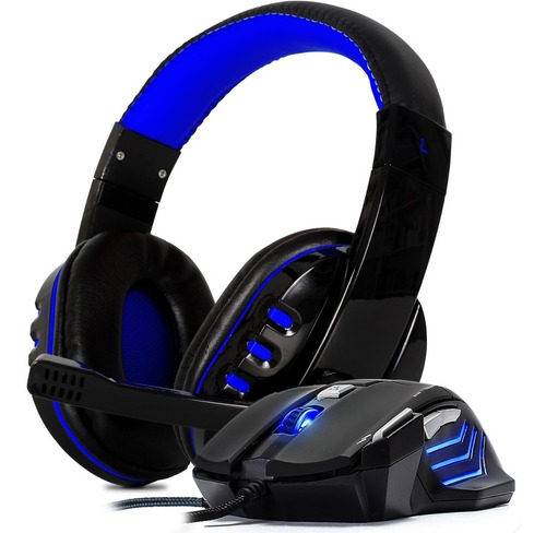 Kit Fone Gamer Headset Free Fire Mouse X7 Led 3200dpi Usb