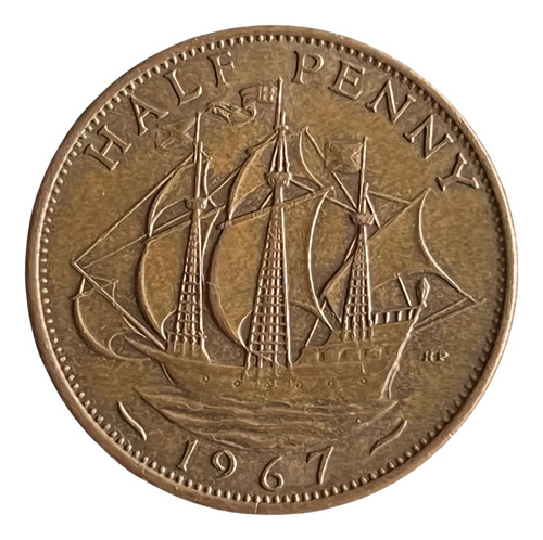 Moeda Oficial Inglaterra Half Penny (anos Variados)