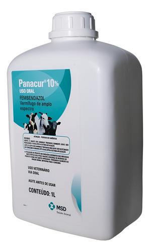 Panacur Suspensão 10% 1 Litro| Vermífugo Para Cães E Bovinos