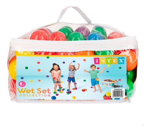 Pelotas Para Alberca Pelotitas Plastico Bolsa 100 Pzs 6.5 Cm