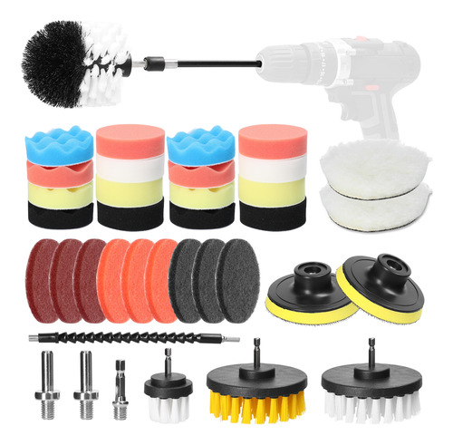 Kit De Pulidoras, Pulidoras Y Lijadoras Para Buffer Car, 38