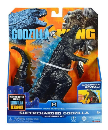 Godzilla Figura Supercharged Con Jet Godzilla Vs Kong