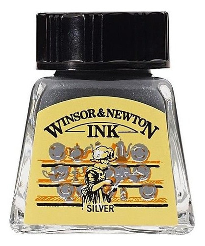 Tinta Nanquim Winsor & Newton Prata Silver 14ml