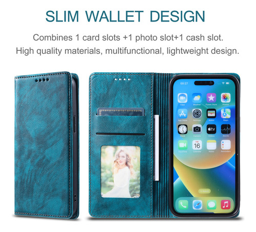 Funda Tipo Cartera Para Teléfono Redmi 13c 12 10 10c 9 11a