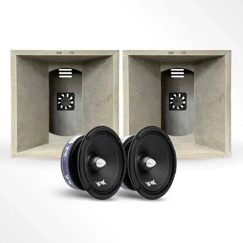 2 Caixas P/ Médio 6 Eap 623s + 2 Alto Falantes Qvs 6-34 Vpk